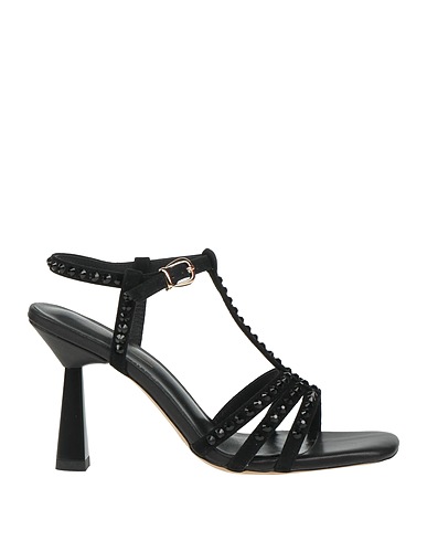 EMANUÉLLE VEE Sandals Black Leather