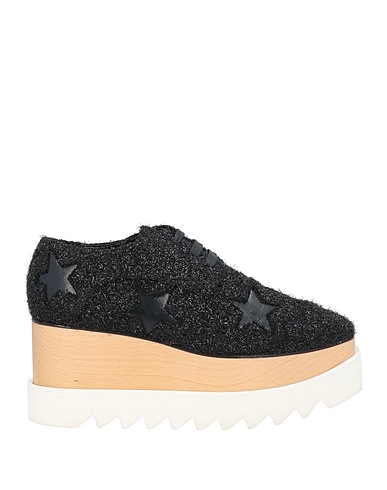 STELLA McCARTNEY Laced shoes Black Synthetisches Material, Wood