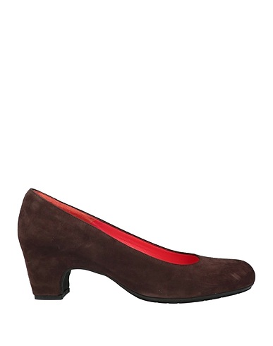 PAS DE ROUGE Court Chocolate brown Leather