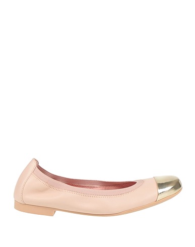 PRETTY BALLERINAS Ballet flats Pink Leather, Textile fibers