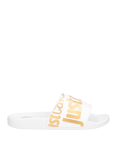 JUST CAVALLI Sandals White Rubber