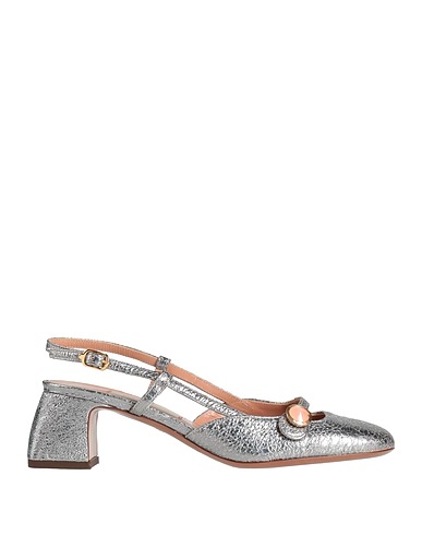L' AUTRE CHOSE Pumps Silber Leder