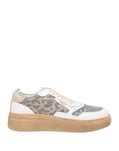 EMANUÉLLE VEE Sneakers Weiß Leder, Gewebefasern