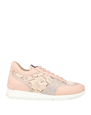 LE SILLA Sneakers Rosa chiaro Pelle, Fibre tessili