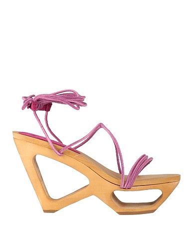 ISABEL MARANT Sandals Mauve Textile fibres