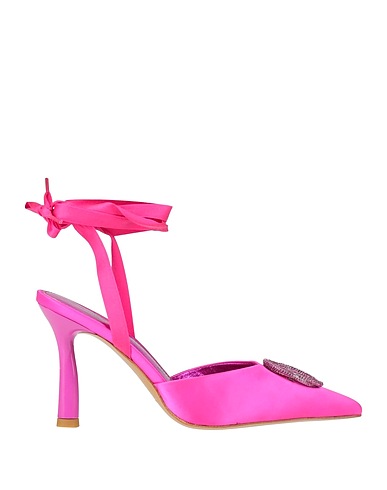 EMANUÉLLE VEE Pump Fuchsia Textile fibers
