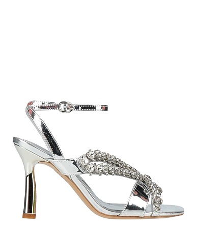 EMANUÉLLE VEE Sandales Argent Cuir