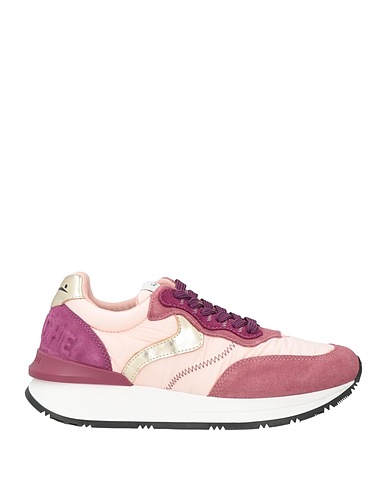 VOILE BLANCHE Sneakers Mauve Leather, Textile fibers