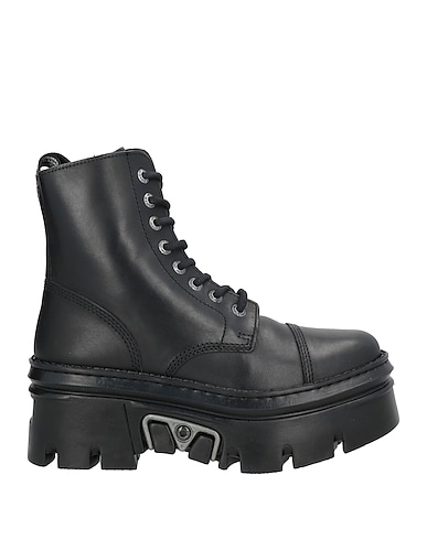 NEW ROCK Ankle boot Black Leather