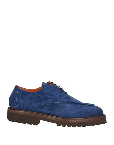 ANDREA VENTURA FIRENZE Laced shoes Navy blue Leather