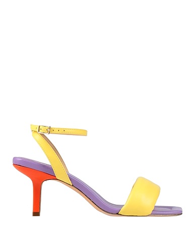 GOLD & ROUGE Sandals Yellow Leather