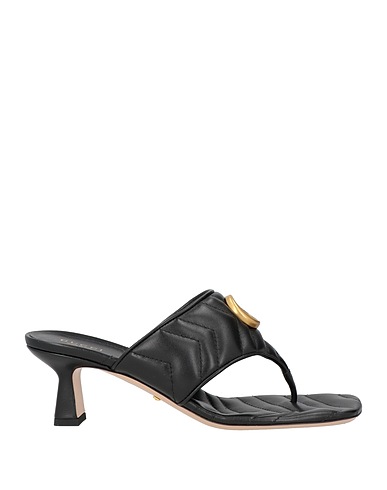 GUCCI Flip flops Black Leather
