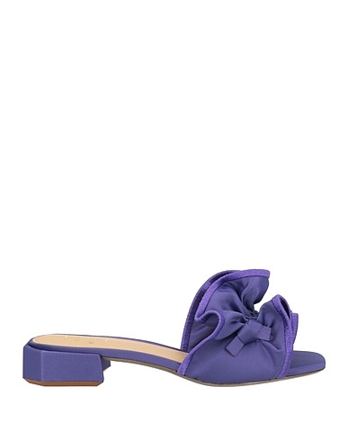 GOLD & ROUGE Sandals Purple Textile fibres