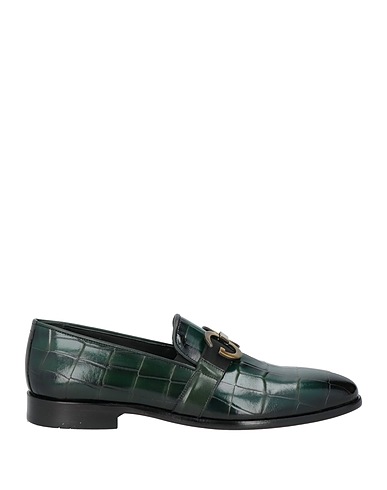CARPE DIEM Loafers Dark green Leather