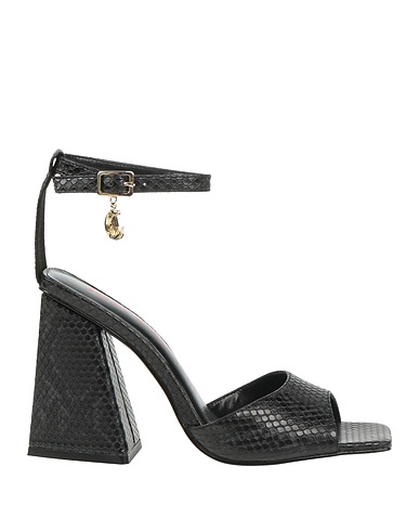 JUST CAVALLI Sandali Nero Fibre tessili