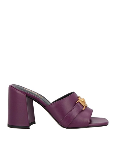 VERSACE Sandals Plum Leather