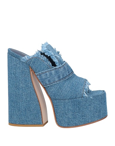 LE SILLA Sandals Blue Textile fibres