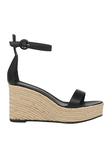 LE SILLA Espadrillas Nero Fibre tessili, Pelle
