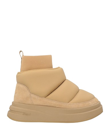 ASH Stivaletti Sabbia Fibre tessili, Pelle