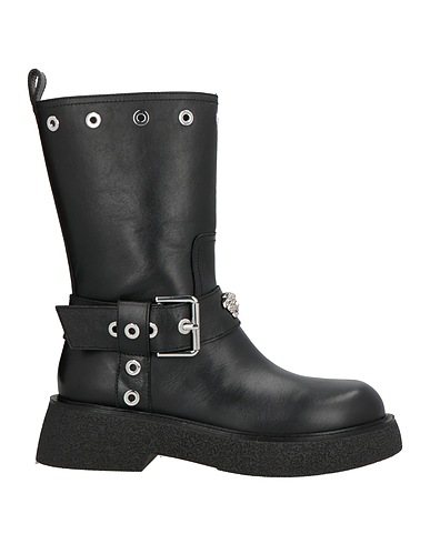 VERSACE Ankle boot Black Leather