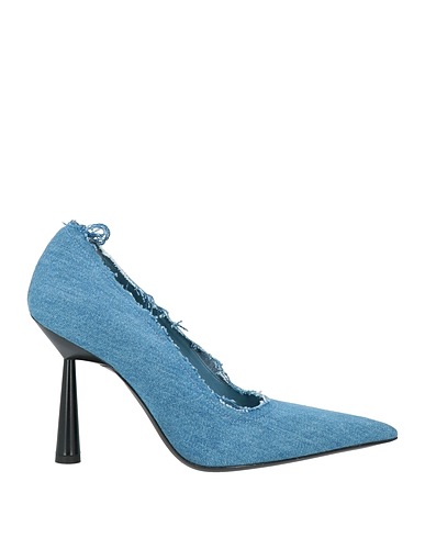 GIA BORGHINI Pump Blue Textile fibers