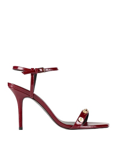 VERSACE Sandalen Bordeaux Kalbsleder