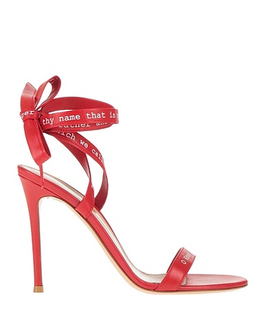GIANVITO ROSSI Sandals Red Leather