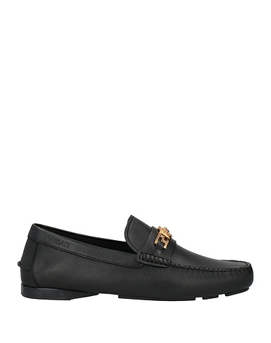VERSACE Loafers Black Calfskin