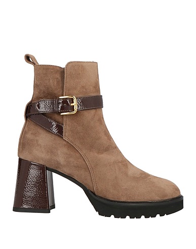 STATUS Stivaletti Khaki Pelle