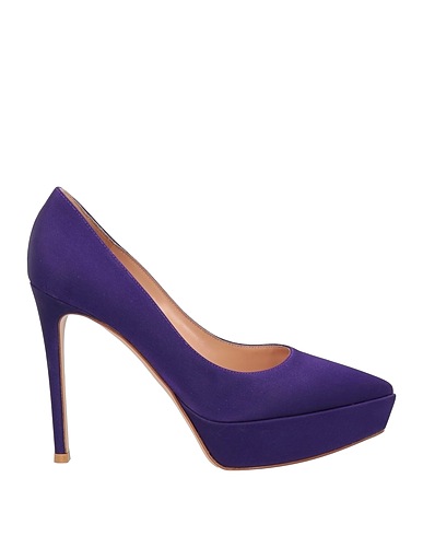 GIANVITO ROSSI Pumps Dunkelviolett Gewebefasern
