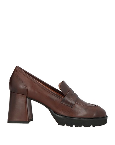 STATUS Loafers Chocolate brown Leather