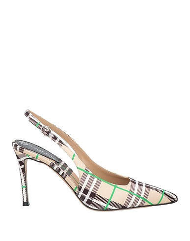 DIVINE FOLLIE Pump Beige Textile fibers