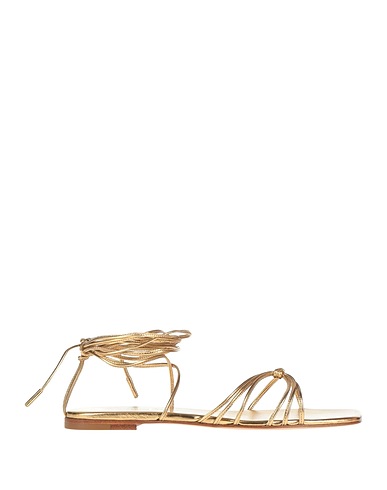 GIANVITO ROSSI Sandals Gold Leather
