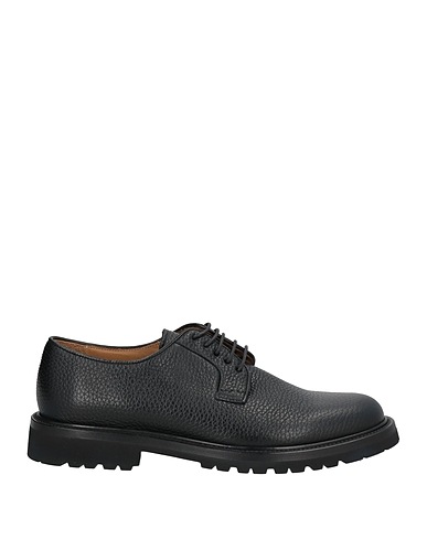 ANDREA VENTURA FIRENZE Laced shoes Black Leather