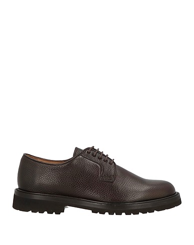ANDREA VENTURA FIRENZE Laced shoes Dark brown Leather