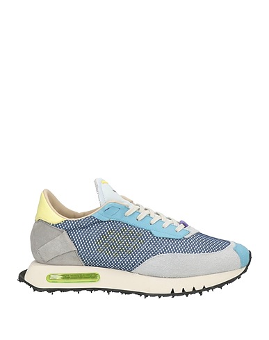 BEPOSITIVE Sneakers Pastel blue Leather, Textile fibres