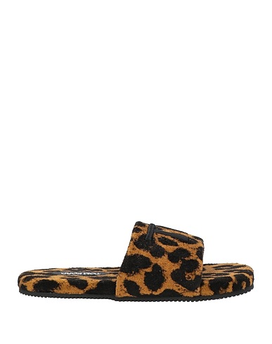 TOM FORD Hausschuhe Braun Baumwolle, Leder