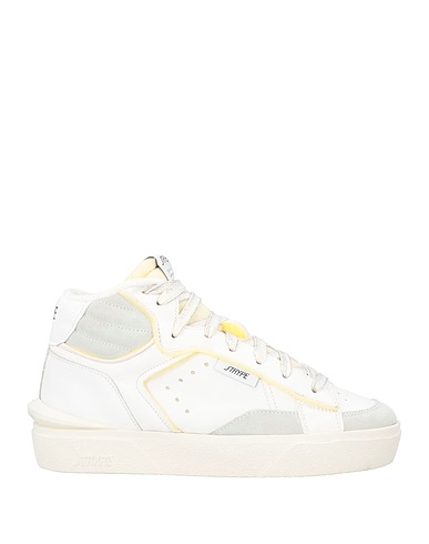 STRYPE Sneakers White Leather, Textile fibres