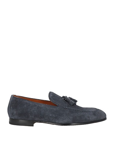 DOUCAL'S Loafers Navy blue Leather