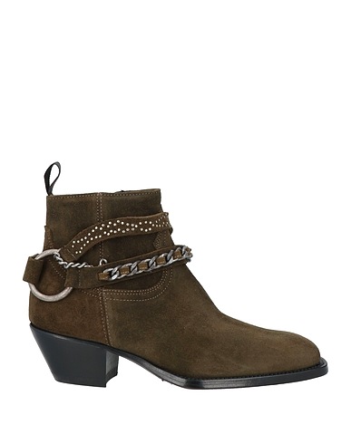 SONORA Ankle boot Military green Leather
