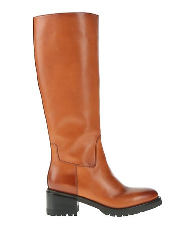 SANTONI Boots Tan Leather