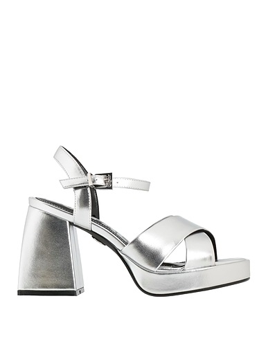 BUFFALO Sandali Argento Fibre tessili