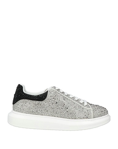 STEVE MADDEN Sneakers Silver Textile fibers