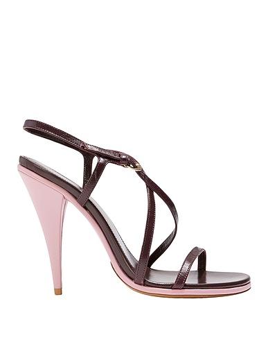 DRIES VAN NOTEN Sandals Burgundy Leather