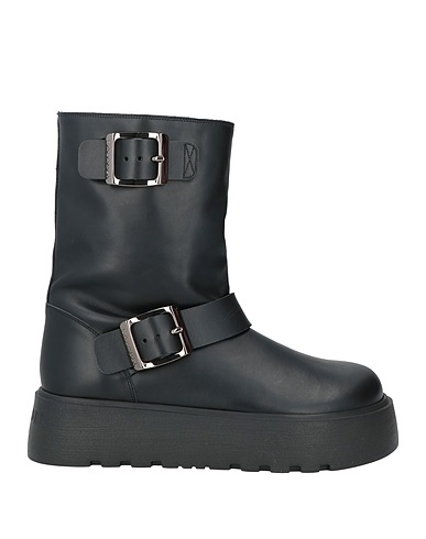 CASADEI ショートブーツ ブラック 革（なめし加工）