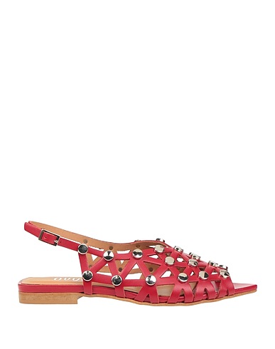 OVYÉ Sandals Red Leather