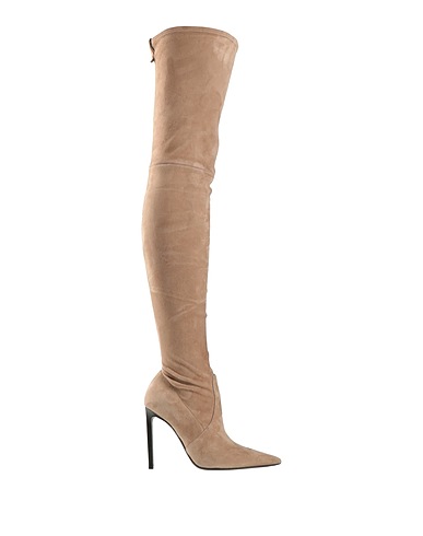 TOM FORD Stivali Beige Pelle ovina, Ottone