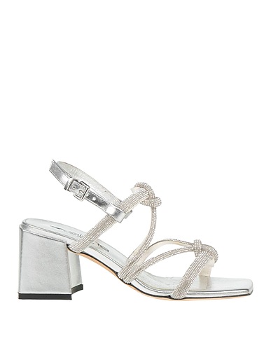 EVALUNA Sandali Argento Fibre tessili