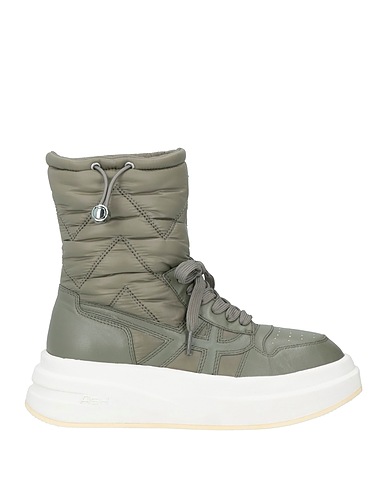 ASH Ankle boot Sage green Leather, Textile fibers