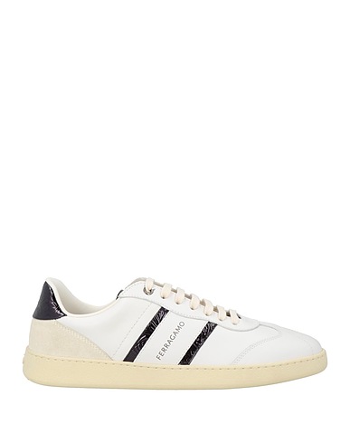 FERRAGAMO Sneakers White 100% Calfskin